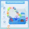 PawHut Kleintierkäfig Nagerkäfig Käfig mit Laufrad 2-Ebenen Produktbild-Vorschau 4