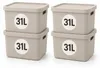 Plastard Aufbewahrungsbox mit Deckel 4er-Set 31 Liter in Produktbild-Vorschau 1