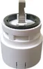 A white plumbing cartridge with a metal lever on a white background. Anteprima dell’immagine prodotto