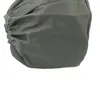 A close-up view of a gray fabric vacuum cleaner bag with a dotted texture and an elasticated opening. Produktbild-Vorschau
