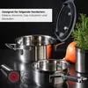 RÖSLE Topfset 6 tlg. Silence Pro Edelstahl Topfset Kochtopf Produktbild-Vorschau 9