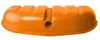 A single orange plastic snow shovel attachment is shown against a white background. Anteprima dell’immagine prodotto