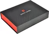 A black gift box with a red interior, featuring the Pierre Cardin logo and name. Voir les images du produit