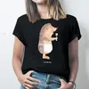 Mr. & Mrs. Panda Größe XL T-Shirt Igel Wein - Schwarz - Produktbild-Vorschau 4