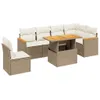 The Living Store 7-tlg. Garten-Sofagarnitur mit Kissen Produktbild-Vorschau 3