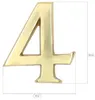 KOTARBAU® 3D Hausnummer Ziffer"4" aus Messing 10 cm Produktbild-Vorschau 2