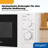 Exquisit MW802, Blat, 20 l, 700 W, obrotowy, Biały Podgląd zdjęcia produktu 5