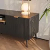 Meuble TV 'Nand' avec tiroir et 2 portes cannelées 160 x 40 Voir les images du produit 7