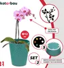 KOTARBAU® Zestaw 2 doniczek w kolorze turkusowym, Podgląd zdjęcia produktu 5