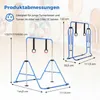 COSTWAY gymnastická tyč pro děti, hrazda se 4 výškami a Náhled obrázku produktu 3
