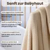 Baby Strickdecke, %100  Baumwolle Atmungsaktiv 80x100cm Produktbild-Vorschau 5