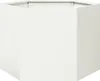 vidaXL Fioriera esagonale bianca 69x60x45 in acciaio Anteprima dell’immagine prodotto 1