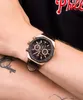 Maserati Herren Uhr STILE Chronograph Leder Armband schwarz Produktbild-Vorschau 4