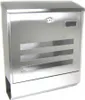 A stainless steel mailbox with horizontal slots and a newspaper holder. Produktbild-Vorschau