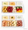 Lot de 6 assiettes à fondue en porcelaine blanche 23 x 18 Voir les images du produit 2