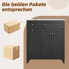 Skříňka pod umyvadlo Merax, volně stojící koupelnová Náhled obrázku produktu 10