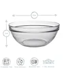 Transparente Salatschüssel GIOGOGNE 970 ml Produktbild-Vorschau 3