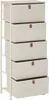 Hohe aufbewahrung tissa beige 5 schubladen - 5 five simply Produktbild-Vorschau 4