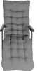 A gray padded mattress for a lounge chair is shown from a top-down view against a white background. Náhľad obrázku produktu
