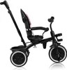 A studio shot of a black and pink multifunctional tricycle for children. Produktbild-Vorschau