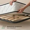 Łóżko z pojemnikiem 120x200 cm metalowy stelaż podnoszony Podgląd zdjęcia produktu 7