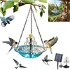 Solar Vogeltränke & Futterspender, hängender Gartendekor, Produktbild-Vorschau 1