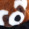 Close-up of a plush red panda toy's face. Podgląd zdjęcia produktu
