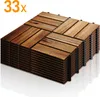 Fiqops 3m² Holzfliesen Mosaik Akazienholz Fliese 33 Stück Produktbild-Vorschau 10