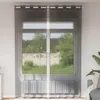vidaXL Tende in voile con occhielli 2 pezzi nero 140x300 cm Anteprima dell’immagine prodotto 2