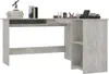 A modern L-shaped desk with integrated shelving, presented against a white background. Náhled obrázku produktu