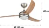 Klarstein El Paso - ventilátor a stropní svítidlo, 132 cm, Náhled obrázku produktu 7