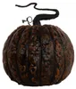 Verrotteter Halloween Kürbis mit Strunk und LED Beleuchtung Produktbild-Vorschau 3