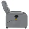 Masážní křeslo Light Grey Fabric Náhled obrázku produktu 7