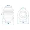 Kupplungsmanschette 45/60 L=150 passend für BPW ZAF 1,0-1 Produktbild-Vorschau 5