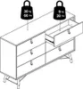 Rye Commode large 6 tiroirs, blanc mat. Voir les images du produit 10