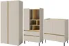 Marmex Möbel Kommode LUCA LC9 Sandbeige + geölte Eiche Produktbild-Vorschau 4