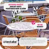 Hliníkový bistro stolek Ø60 cm skládací s nastavitelnou Náhled obrázku produktu 8