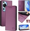 Custodia in pelle per Huawei P60 Art, flip case con slot Anteprima dell’immagine prodotto 1