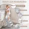 Onasti Kinder-Trittleiter, höhenverstellbar, 3 Stufen, mit Produktbild-Vorschau 8
