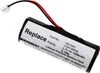 A close-up shot of a black lithium polymer battery pack with a white label and a red and black wire connector. Produktbild-Vorschau