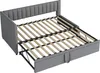 Sweiko Canapé-lit multifonctionnel en forme de L avec lit Voir les images du produit 10