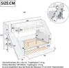Merax Etagenbett 90x200/140x200cm aus Massivholz, Produktbild-Vorschau 7