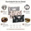 3x Kleine Reise Kosmetiktasche Kulturbeutel, Canvas, Produktbild-Vorschau 3