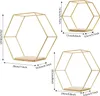 Hexagon nástěnné police – sada polic pro montáž na zeď – 3 Náhled obrázku produktu 2