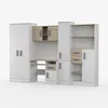 Jugendzimmer Wohnwand Kinderzimmer 300 cm Weiß/Sonoma mit Produktbild-Vorschau 2