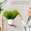 BELLE VOUS 6 STK Künstliche Pflanzen Gras Kunstpflanze – Produktbild-Vorschau 3