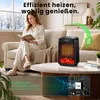 Elektrischer Heizlüfter mit 3D-Flammeneffekt, leise & Produktbild-Vorschau 4