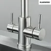Julie | 3 Wege Premium Silber gebürstet Trinkwasser Armatur Produktbild-Vorschau 6