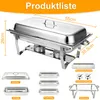 2x Servierplatte 3 Fächer aus Edelstahl, warmhaltend für Produktbild-Vorschau 7