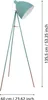 EGLO Dreibein Stehlampe Dundee, 1 flammige Vintage Produktbild-Vorschau 3